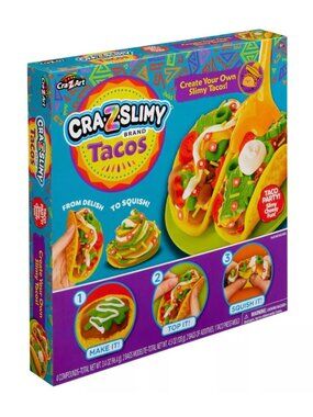 Cra-Z-Slimy Taco Slimes and Putties: 8-Piece Set Focuses on Creativity